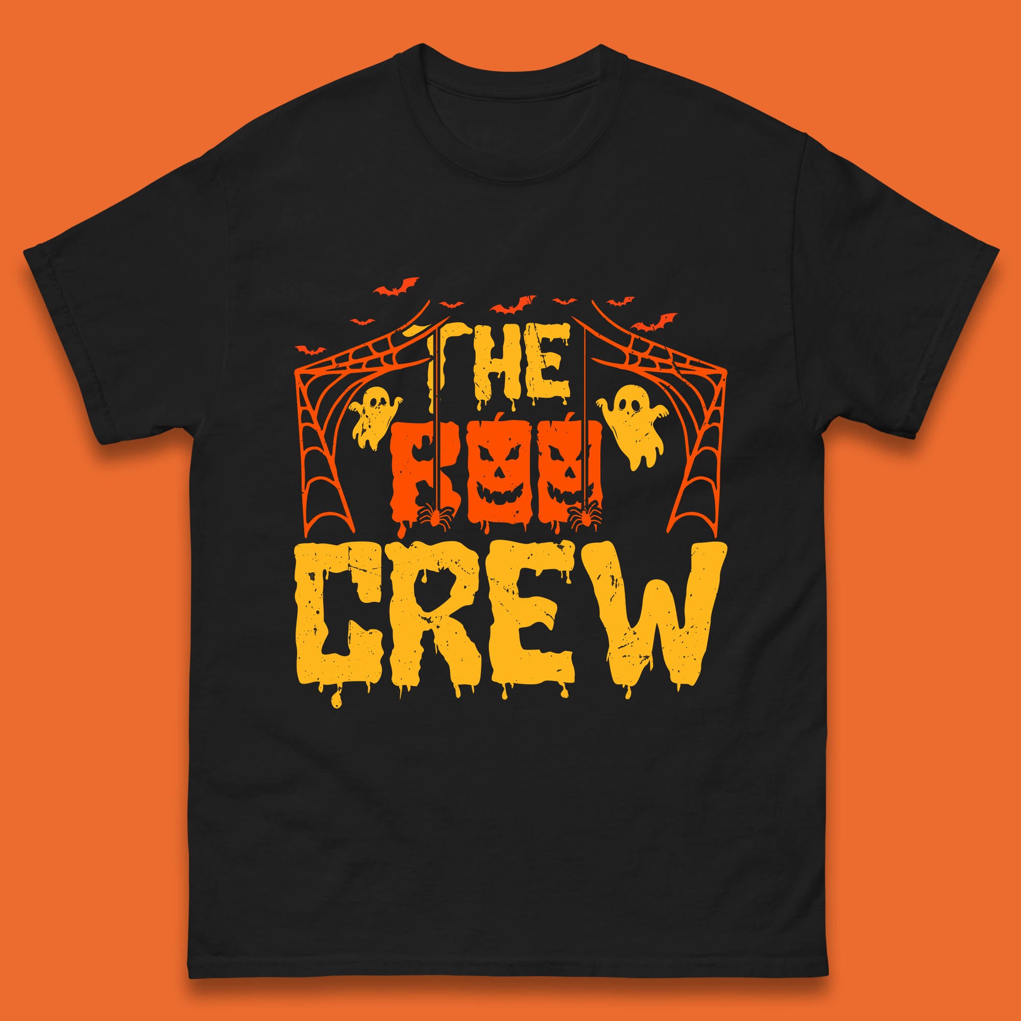 The Boo Crew Halloween Horror Spooky Boo Squad Matching Halloween Costume Mens Tee Top 3XL