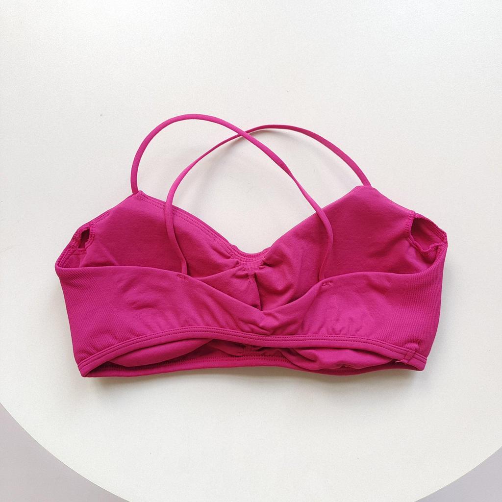 Backless Yoga Sports Bra with Chest Pads - Quick-drying, Shockproof Fitness Tank Top