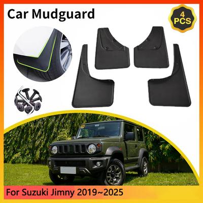 Pour Suzuki Jimny JB64W JB74W JC74W MK4 4ème Sierra Nomade ~2025 Garde-boue de voiture Bavettes Garde-boue Protections Anti-éclaboussures Bavettes Garde-boue