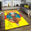 1pc Curious George (5) Design Area Rug - Non-Slip, Soft & Cozy Floor Mat for Living Room, Bedroom, Office - Indoor/Outdoor Decorative Carpet