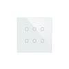 6-Gang Tuya Smart Life Home WiFi Glaspaneele Licht Wand Touch-Schalter