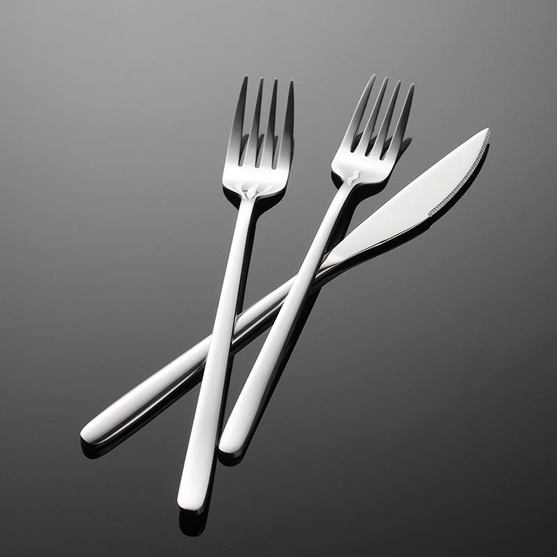 410 Edelstahl Koreanisches Ruyi Messer, Gabel und Löffel Multi-Spezifikation Geschenk Hotel Westliches Tafelgeschirr Tragbares Tafelgeschirr