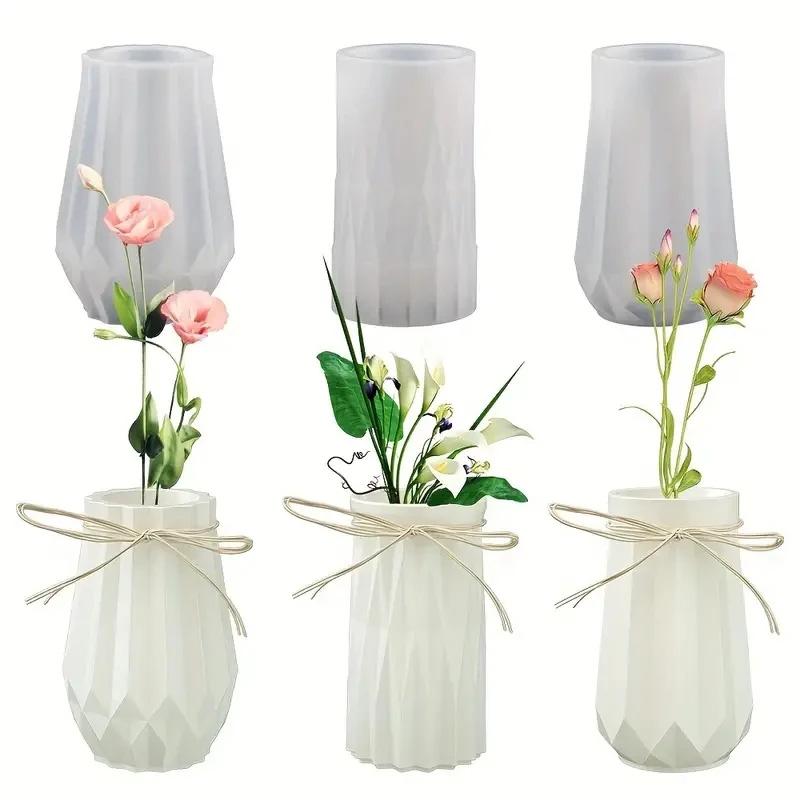 1Pc DIY Storage Jar Succulent Flowerpot Vase Planter Silicone Mold