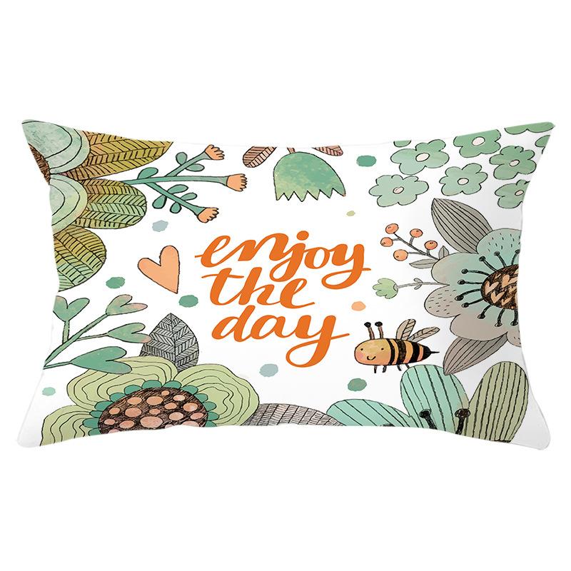 Easter Lumbar  Pillowcase Decorative Sofa Cushion Case Bed Pillow Cover Home Decor Car Cushion Cover Rabbit Pillow Case 30*50cm