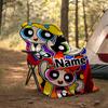 Customizable The Powerpuff Girls Throw Blanket – Personalized Name, All-Season Cozy Snug Blanket, Machine Washable, Personalized Blanket