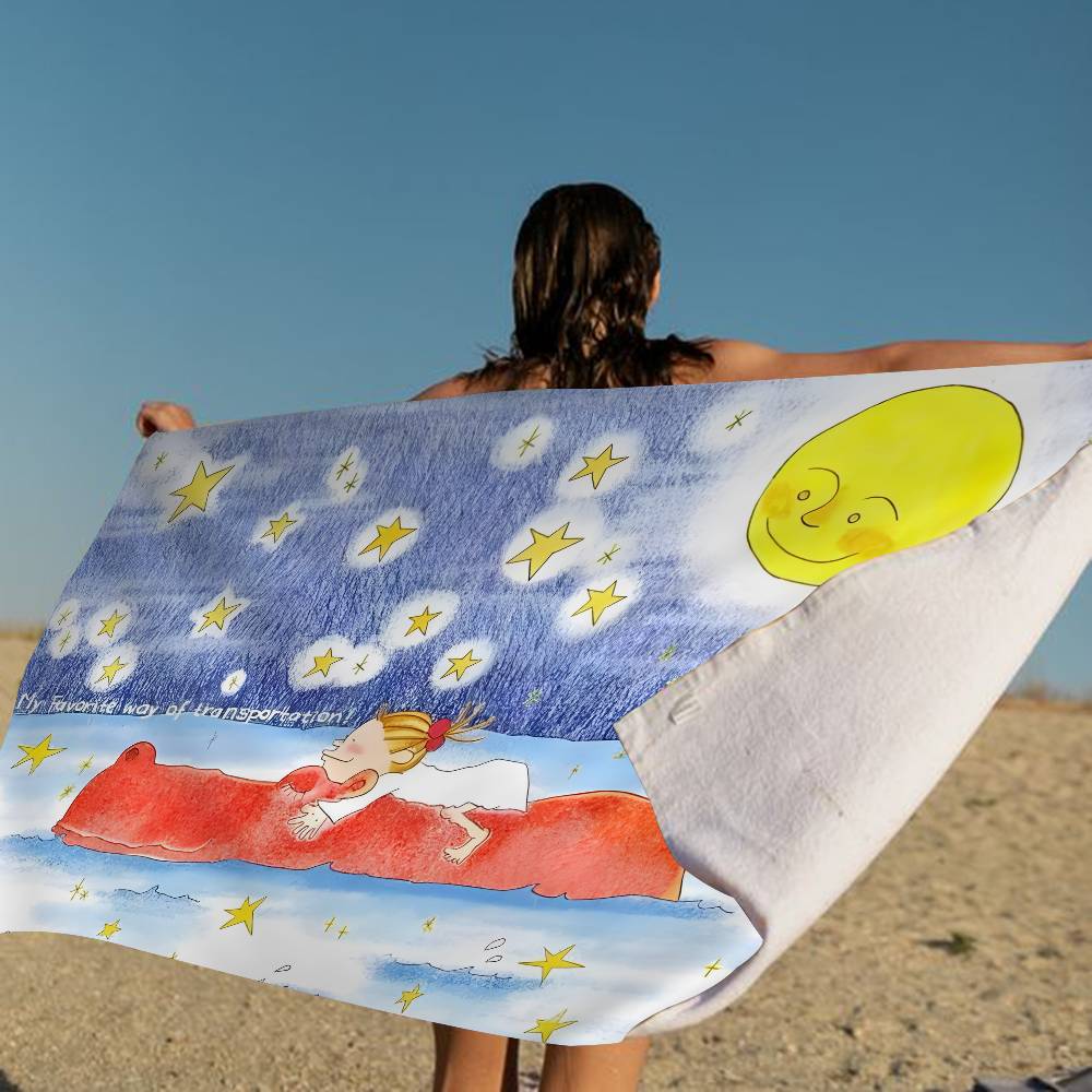 C-Coco-chan Anime Big Microfiber Beach Towels Quick Dry Towel Sand Beach Towels Pool Towel For Travel Swim Pool Yoga