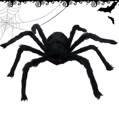 Scary Giant Spiders Creepy Realistic Halloween Props for Garden Indoor Outdoor Porch Balcony Haunted House Decorations