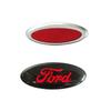 14.5x5.8CM Front Rear Trunk Emblem Badge Sticker For Ford Mondeo Kuga Focus Ranger Transit EcoSport Fiesta Edge Raptor Figo etc