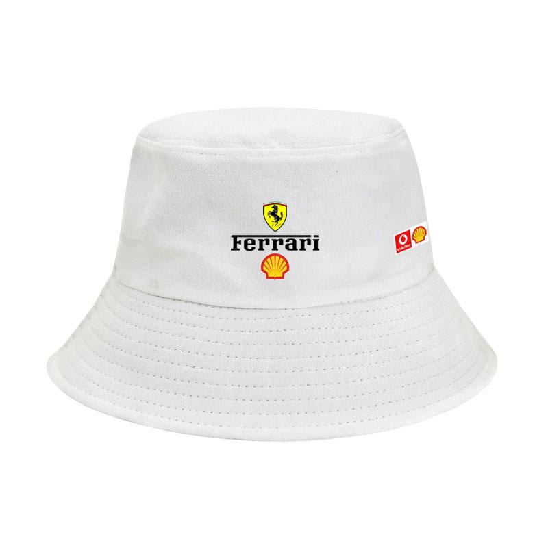 Ρούχα Ομάδας Ferrari F1 Καλοκαιρινά Casual Καπέλα Μπασίνα Ανδρικά και Γυναικεία Καπέλα Ηλίου Καπέλα Ψαρά Για Ferrari F40 SF90 Scuderia Ferrari