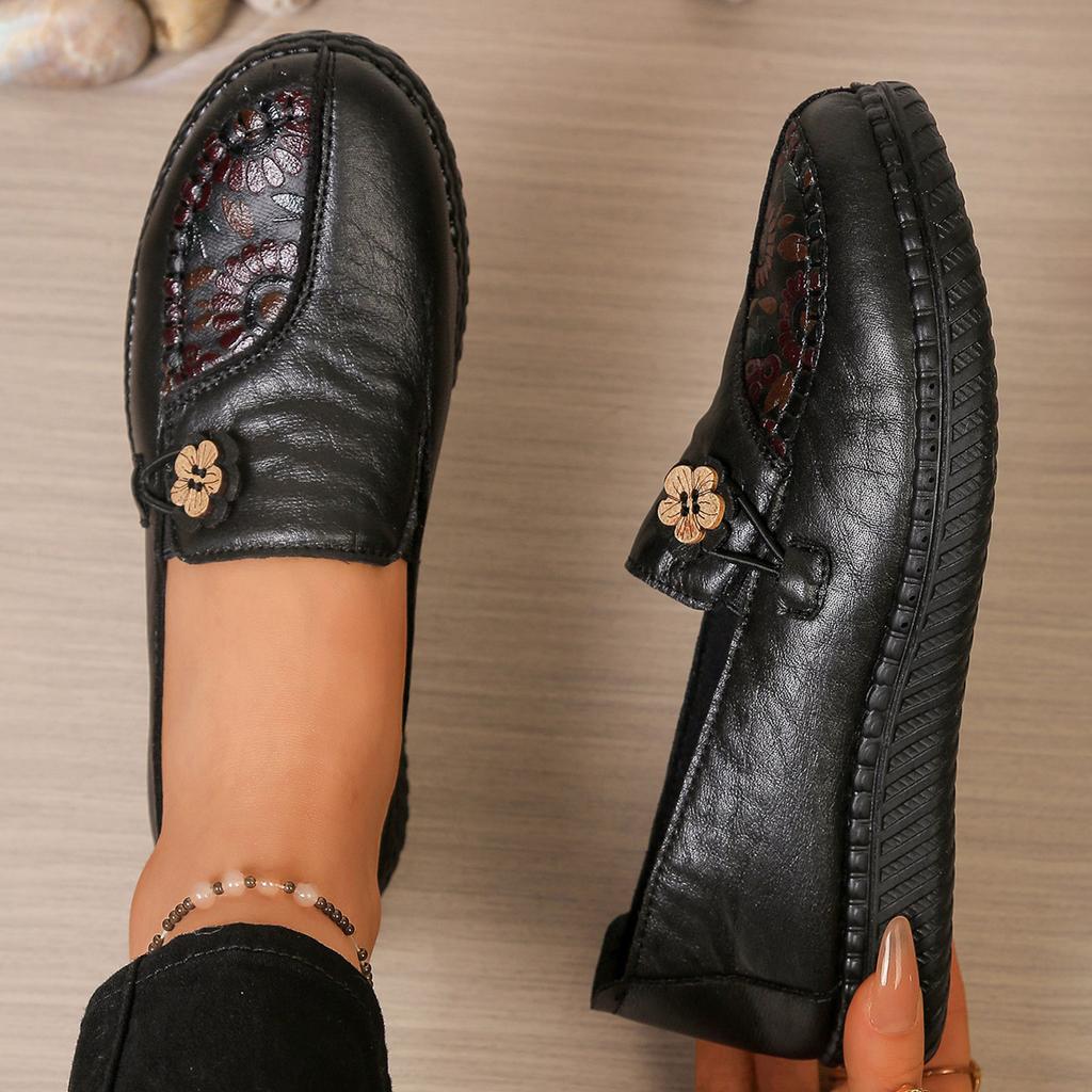 Loafer Schuhe Für Damen Leichte flache Schuhe Lässiger Komfort - Gehen Schuhe Mit Blume