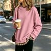 Girls Pullover Top Casual Color Loose Fit Printed Tee with Look for Big Kid Daily Wear
