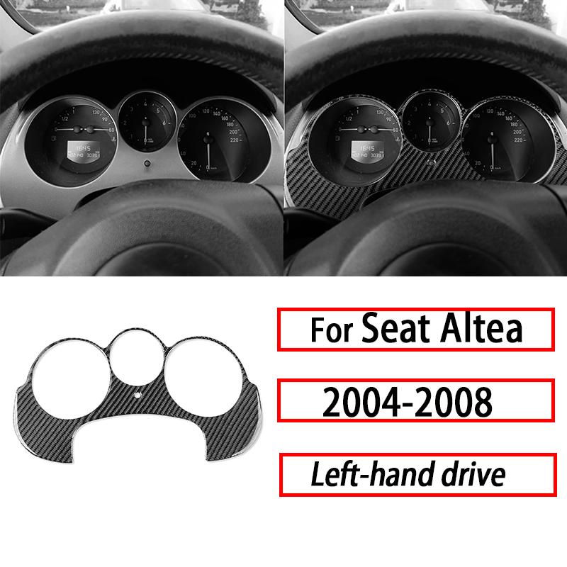 Pro Seat Altea 2004-2008 Díly do auta z uhlíkových vláken Středová konzola Větrací mřížky Panel CD Panel rychloměru Kliky dveří Dekorativní samolepky