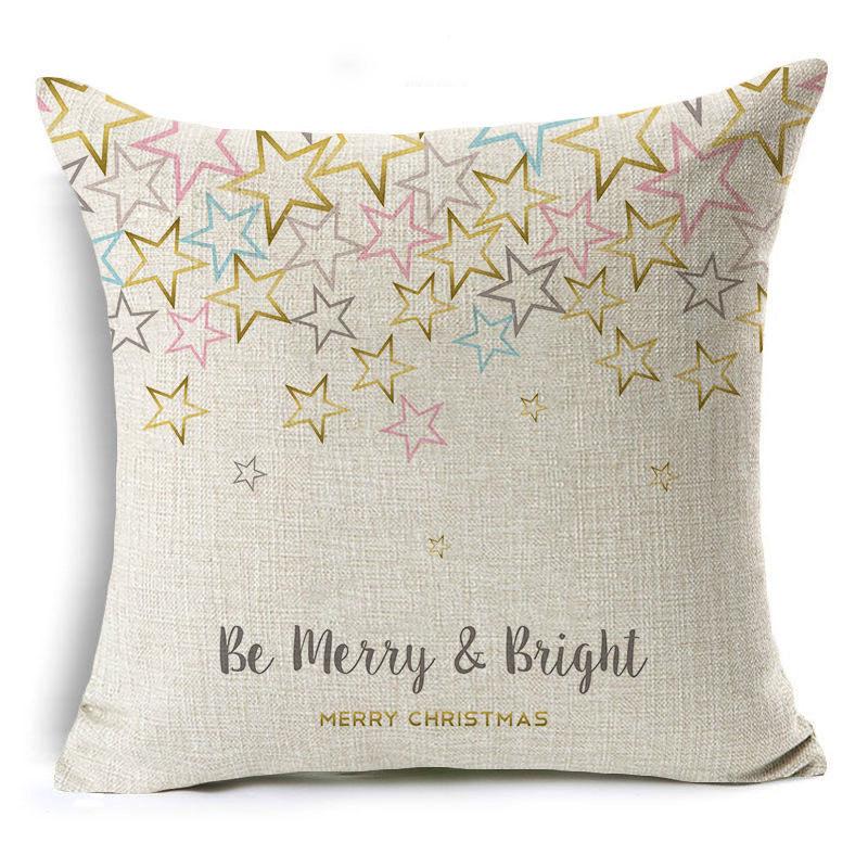 

New Christmas Series Linen Pillowcases Festive Home Ornament Pillowcases Premium Durable Quality Useful Practical 45*45cm