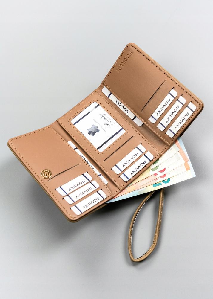 Klasyczny poziomy portfel damski marki 4U Cavaldi