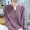 Women's Cashmere Sweater Qinghe Cashmere 30% Cashmere 30% Mink 30% Wool 10% Nylon Women's Autumn and Winter Thick Cashmere Pullover Soft and Warm