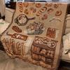 Nordic Style Decorative Sofa Throw Blanket Bohemian Pattern Home Aesthetics Bread Picnic Blanket Cover Tablecloth Room Rug