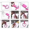 Train Bus Car Handle Hand Strap Ring Heart Styling Drift Charm Strap Car Interior Safety Grab Handle Rear Bumper Warning Ring