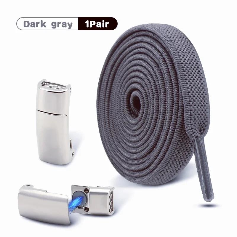 1Pair No Tie Shoe Laces Magnetic Shoelaces Without Ties Elastic Laces Sneakers Outdoor for Kids Adult Shoelace Shoes Accessories
