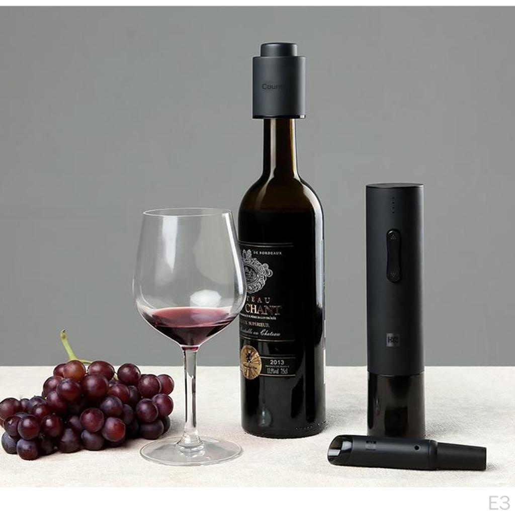 Electric Bottle Opener, Stainless Steel Opener Automatic Corkscrew Or Vacuum Stopper/Pourer for