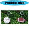 User Friendly Acrylic Sporty Keychains Football Baseball Basketball Rugby Enthusiasts Safe Material