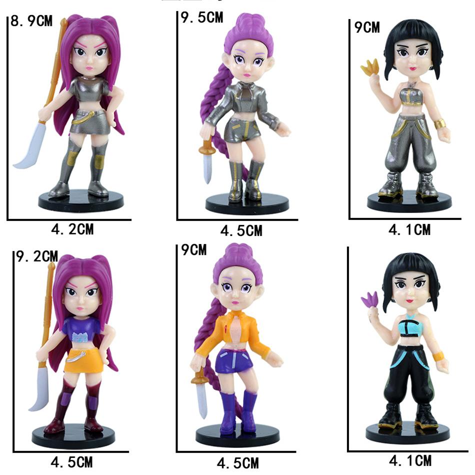 New Kpop Demon Hunters Figure Model Toy Cartoon Gaming Peripherals Desk Decoration Collection Figures Model Children Gift