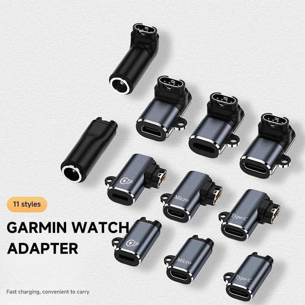 Konektor adaptéru nabíječky USB typu C/Micro/IOS na 4piny pro hodinky Garmin Fenix 7/6/5/7X/6X/5X/ Venu 2 plus Převodník nabíjení