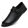 New Designer Loafers for Men Solid Color Casual Shoes Genuine Leather Slip on Flats Fashion Male Business Shoes Driving Footwear