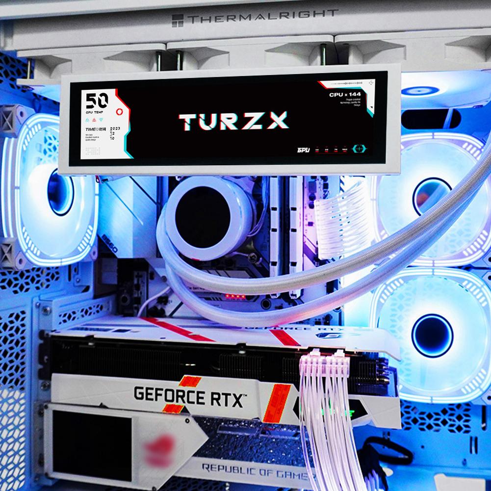 8.8 Inch IPS Type-C Secondary Screen Case CPU GPU RAM Computer Monitor AIDA6 Free Smart USB Chassis Display 1920*480 for PC Case