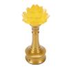 LED Flower Lamp Resin Metal USB Rechargble Buddhistic Lamp Flower Night Light for Display Decoration Faith Supplies