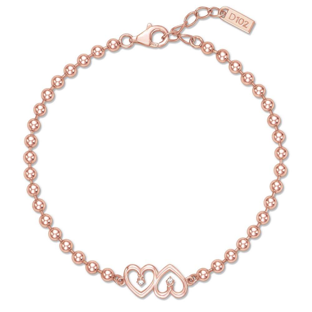 Silver925 Twisted Point Heart Bracelet