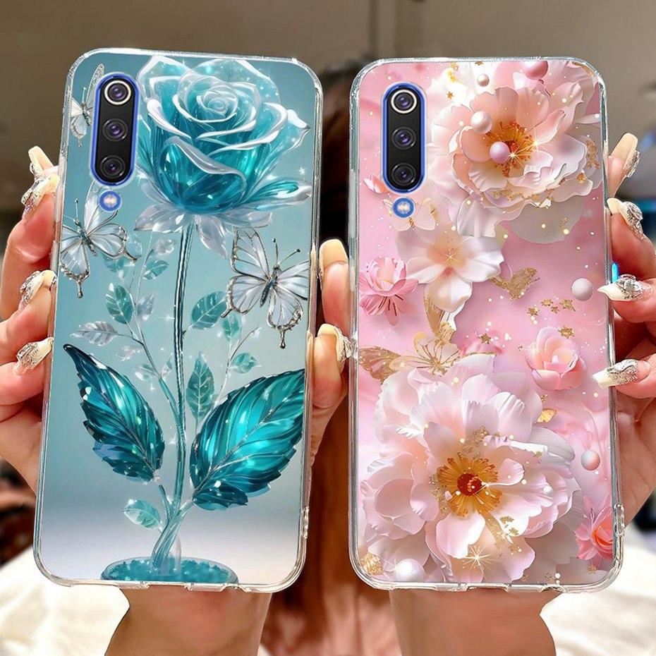 Cute Painting Phone Case For Xiaomi Mi 9 9SE 9Lite Soft Silicone TPU Back Cover For Xiaomi Mi9 9 SE 9 Lite Cases Bumpers