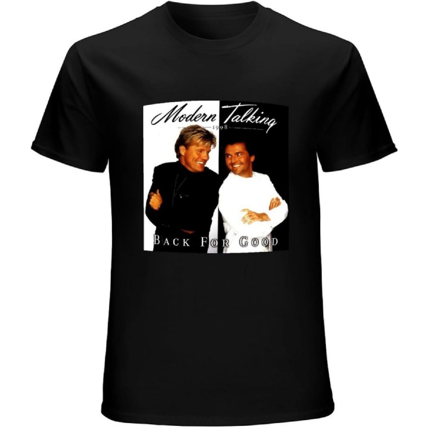 

Modern Talking Back for Good Album Cover Men T-Shirt DTG T-Shirt Black XXXXXL різнокольоровий