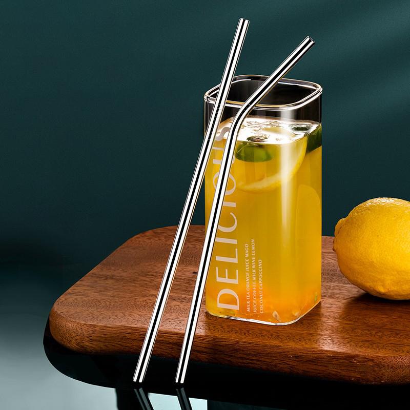 GIANXI Stainless Steel Straw Healthy Eco Friendly Straws For Drinks Reusable Straws Set With Cleaner Brush Drinkware Accessories