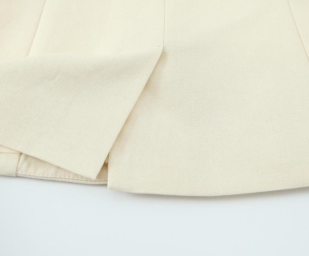 European & American Style Summer Vest Top with Button & Pleated Long Pants