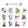Snoopy Stickers Roll: 500 Decorative Stickers for Journals, Car, Phone Cases, and Water Cups