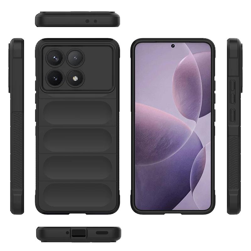 For Xiaomi Poco X3 X4 X5 X6 Pro X3 NFC Back Cover Phone Case Soft Liquid Silicone Anti-fall Shockproof Armor Protect Funda Coque