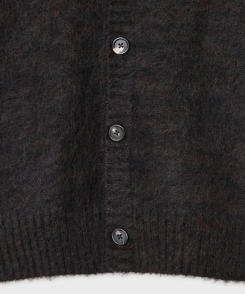 Belier Brushed Tom Cardigan - Black Brown