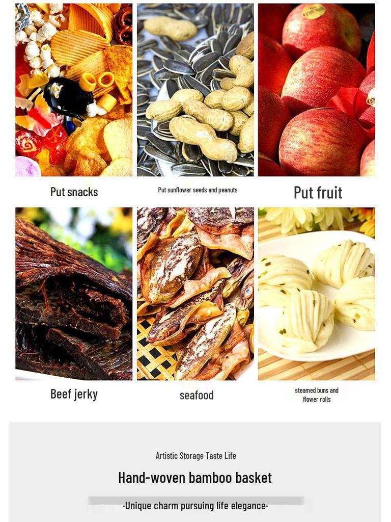 Bamboo Vegetable Washing Basket and Colander Set