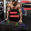 Portable Multifunctional Push-up Board Set With Handles Foldable Fitness Equipment For Chest Abdomen Arms And Back Training