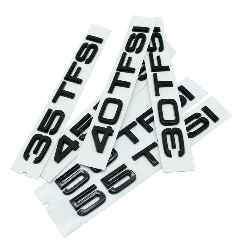 Auto 30 35 40 45 50 55 60 TFSI ABS Lettere Emblema Badge Adesivo Logo per Audi A4 A5 A6 A7 A8 Q3 Q5 Q6 Q7 Q8 A3
