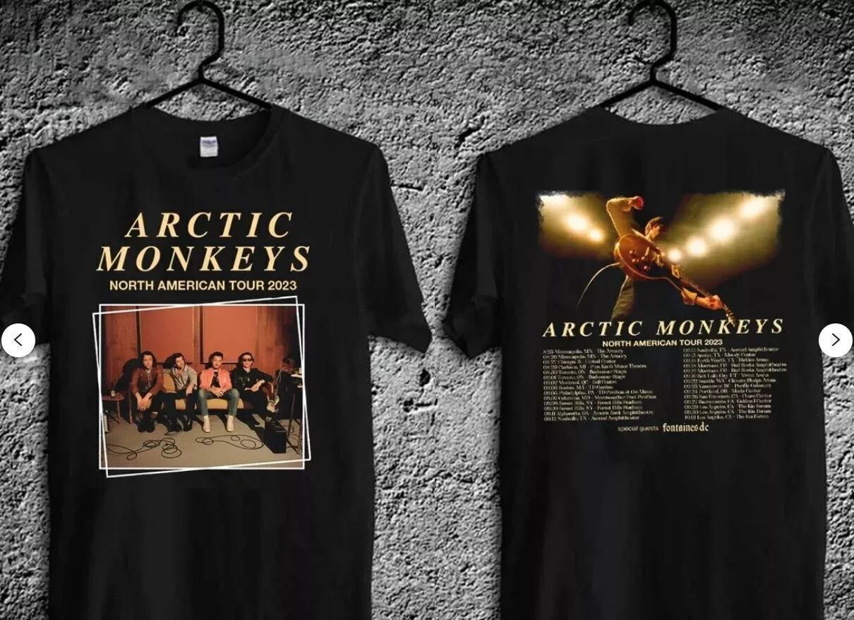 Arctic Monkeys Tour 2023 T-Shirt Band Unisex Black North All Size American Fans L