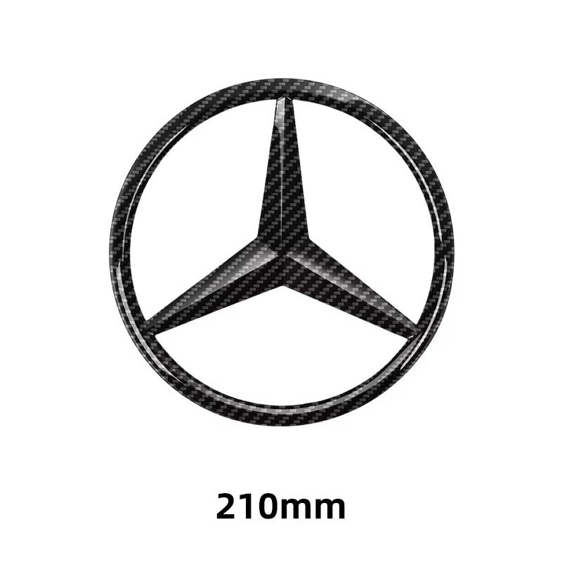1pc 188mm 210mm ABS Car Front Grille Badge Sticker For Mercedes Benz AMG Class W204 W205 W203 W206 W220 W211 W212 GLC CLS ETP7