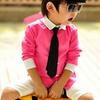 Necktie Breathable Elastic Solid Color Boy Stain Necktie for Wedding