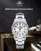 ADDIESDIVE Men's High-End Automatic Mechanical Watch with Calendar, Stainless Steel.