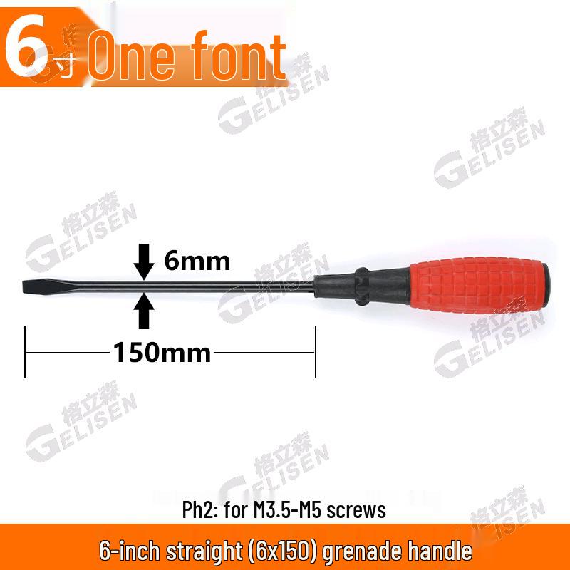 Industrial Grade Magnetic Phillips and Slotted Rubber Plug Screwdrivers