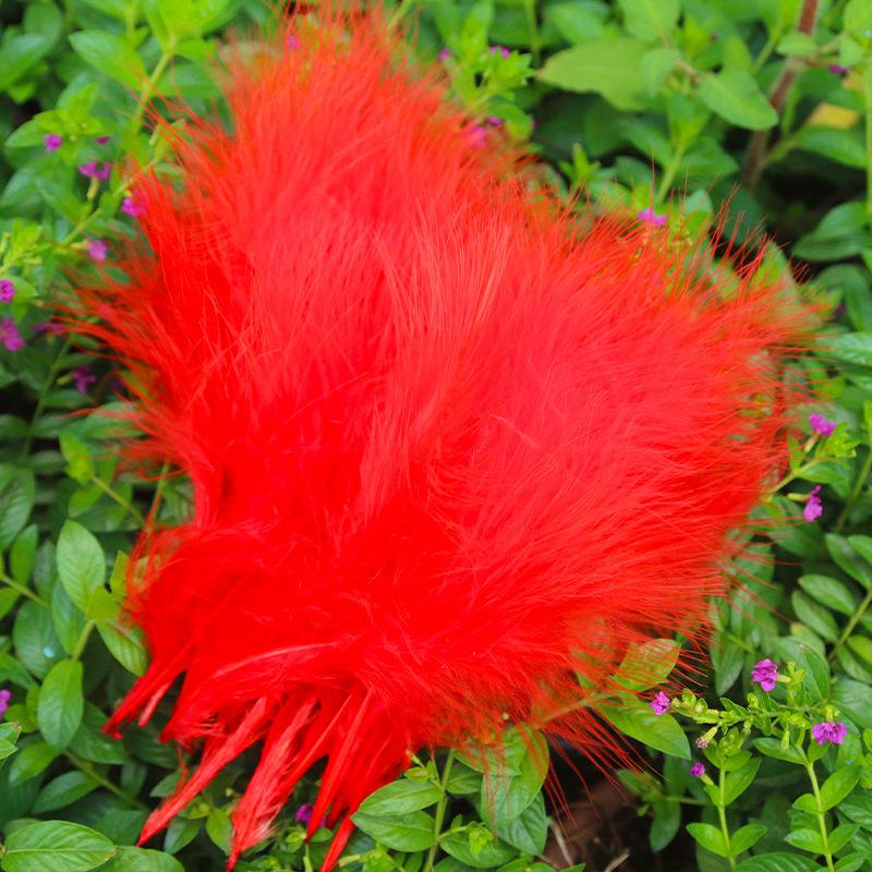50Pcsdiy Color Feather Full Fleece Turkey Feather Clothing Antique Headdress Pet Toy Handicraft Decoration