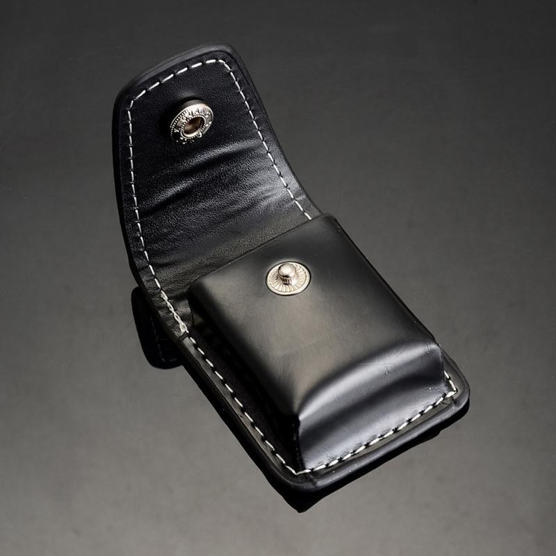 PU Leather Lighters Bag Windproof Oil Lighters Protective Cover Pouch Storage for Men Outdoor Traveling Camping Gift