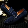 2025 Four Seasons Low-top Doudou Shoes Large Size Casual Men's Shoes Retro Trend Lightweight Driving Shoes One Foot Tide