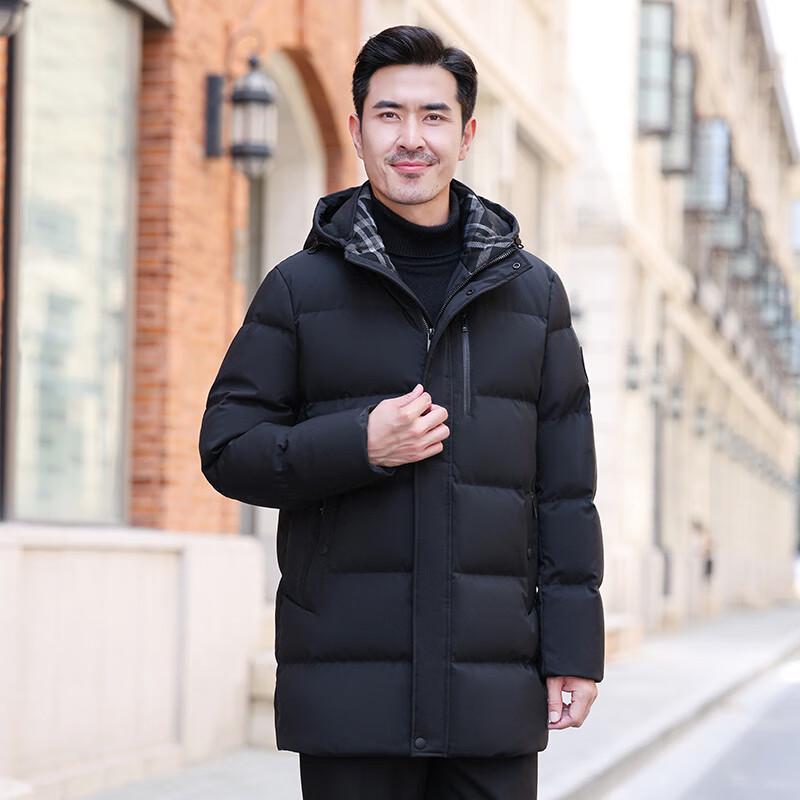 Men s Business Casual Thickened Duck Down Jacket XL/180 чёрный