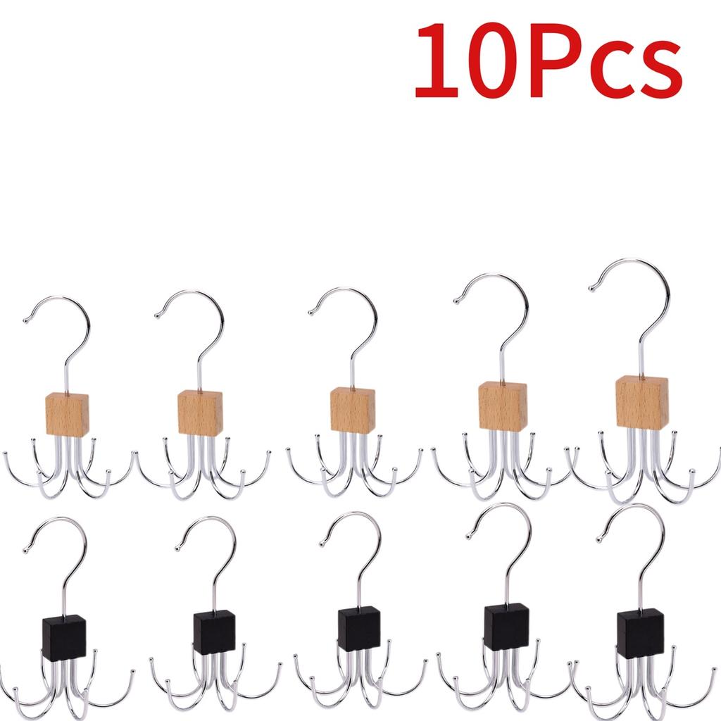 1-16pcs 360° Rotating Belt Hanger Durable Metal Organizer for Belts Scarves Ties Bra Home Dorm Storage Rack for Clothes Hangers Cup Holders 5